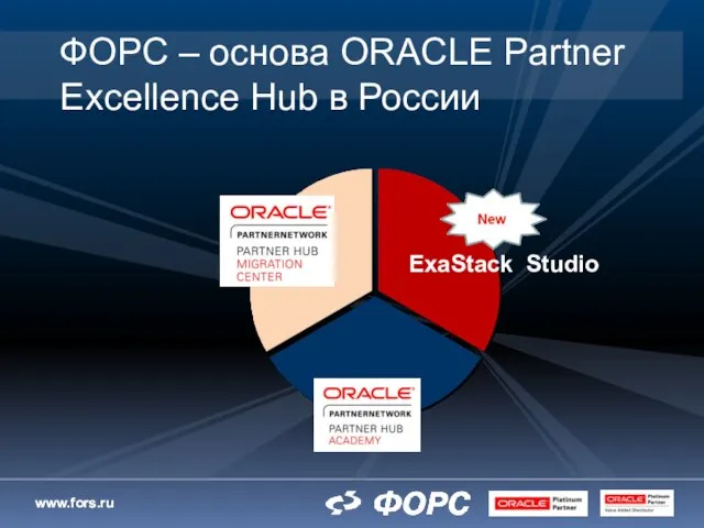 ФОРС – основа ORACLE Partner Excellence Hub в России ExaStack Studio