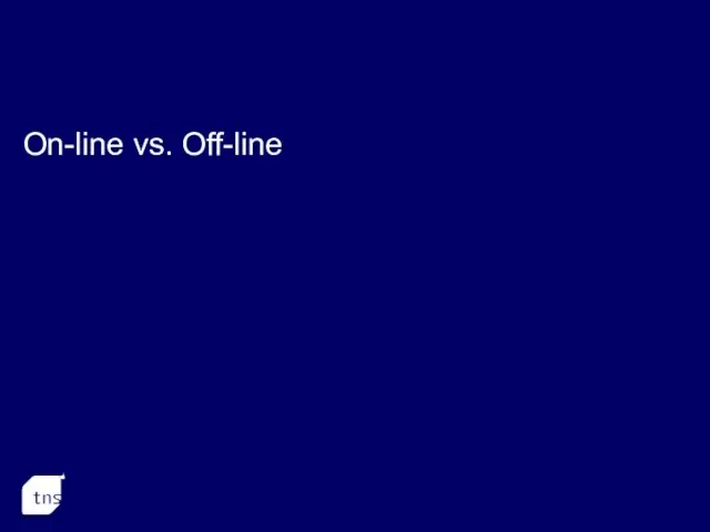 On-line vs. Off-line