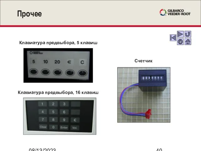 08/13/2023 Прочее Клавиатура предвыбора, 5 клавиш Клавиатура предвыбора, 16 клавиш Счетчик