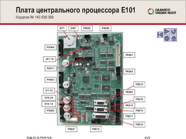 08/13/2023 Плата центрального процессора E101 Изделие № 140 836 066 P6007 P6008