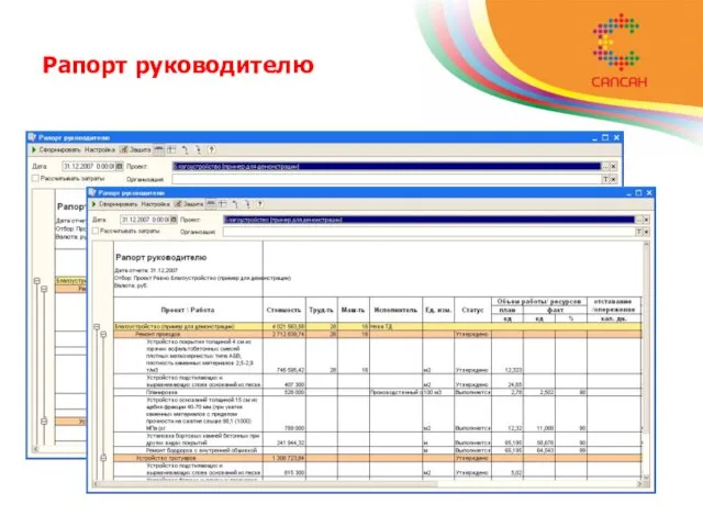 Рапорт руководителю