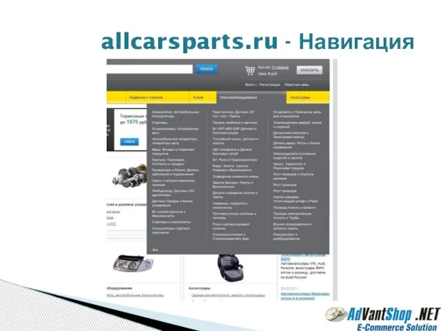 allcarsparts.ru - Навигация