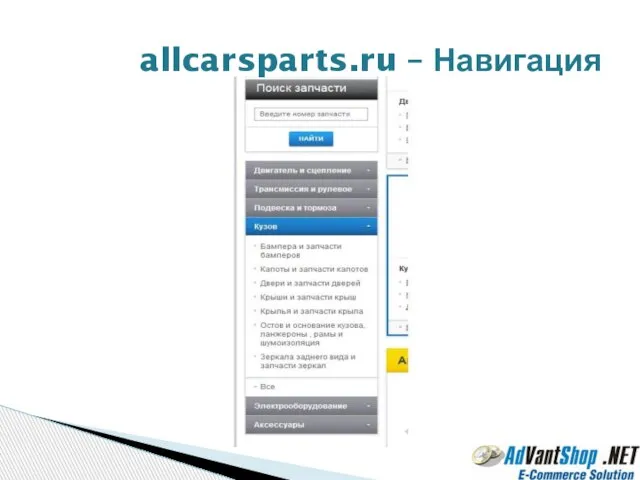 allcarsparts.ru – Навигация