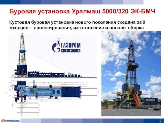 Кустовая буровая установка нового поколения создана за 9 месяцев - проектирование, изготовление