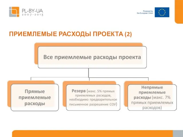 ПРИЕМЛЕМЫЕ РАСХОДЫ ПРОЕКТА (2)