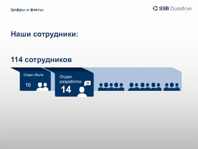 10 14 Наши сотрудники: Цифры и факты. 114 сотрудников