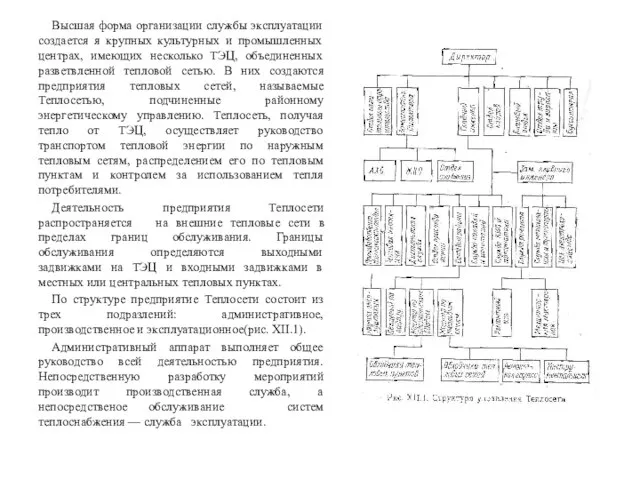 Высшая форма организации службы эксплуатации создается я крупных культурных и промышленных центрах,