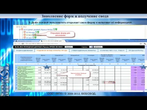 ООО «МПК» © 2008-2012, ВЕБСВОД.РФ Заполнение форм и получение свода Дешевле 2)