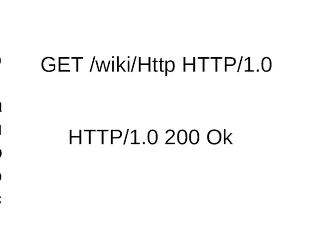 GET /wiki/Http HTTP/1.0 HTTP/1.0 200 Ok Простой http запрос