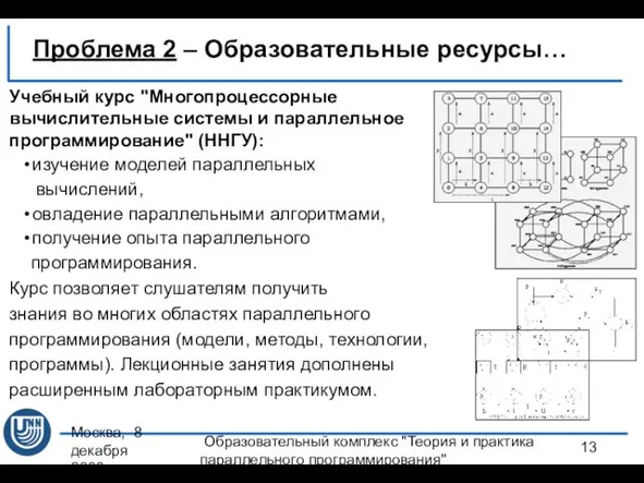 Москва, 8 декабря 2008 г. Образовательный комплекс "Теория и практика параллельного программирования"