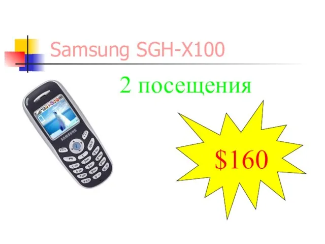 Samsung SGH-X100 $160 2 посещения