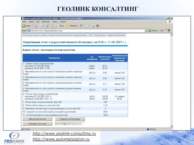 http://www.geolink-consulting.ru http://www.automatization.ru ГЕОЛИНК КОНСАЛТИНГ