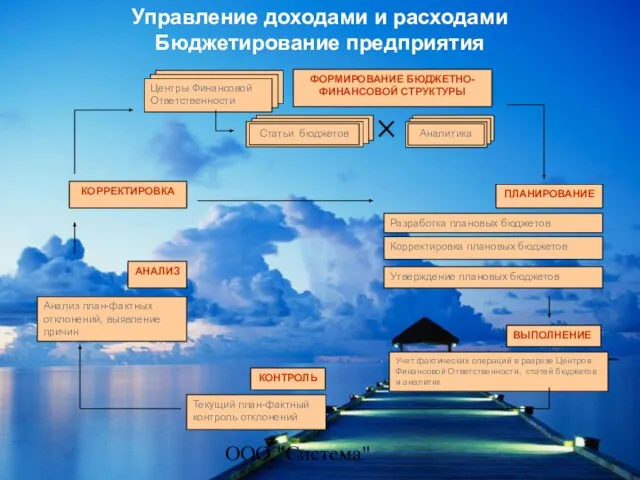 ООО "Система" Управление доходами и расходами Бюджетирование предприятия ФОРМИРОВАНИЕ БЮДЖЕТНО- ФИНАНСОВОЙ СТРУКТУРЫ