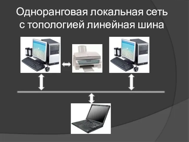 Одноранговая локальная сеть с топологией линейная шина