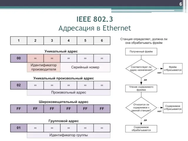 IEEE 802.3 Адресация в Ethernet