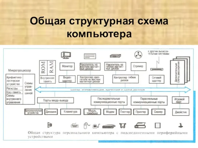 Общая структурная схема компьютера