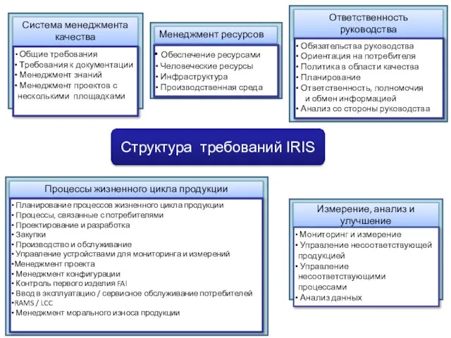 Структура требований IRIS