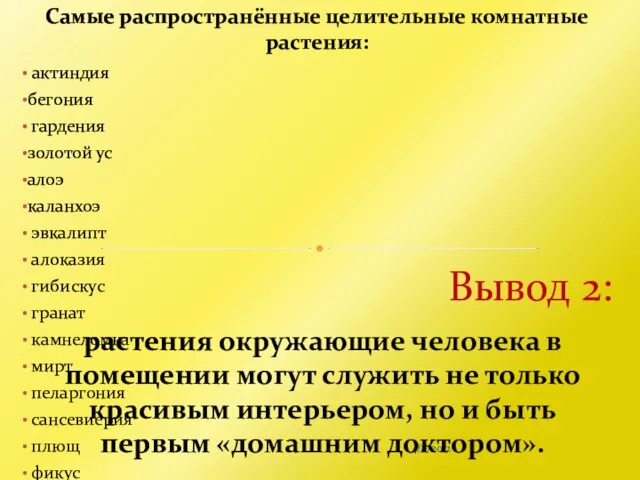 4/8/2012 растения окружающие человека в помещении могут служить не только красивым интерьером,