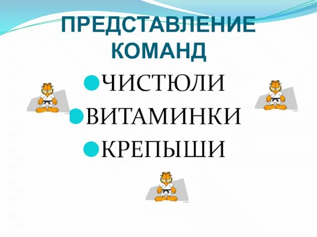 ПРЕДСТАВЛЕНИЕ КОМАНД ЧИСТЮЛИ ВИТАМИНКИ КРЕПЫШИ