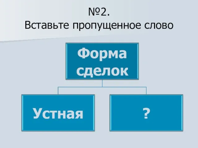 №2. Вставьте пропущенное слово