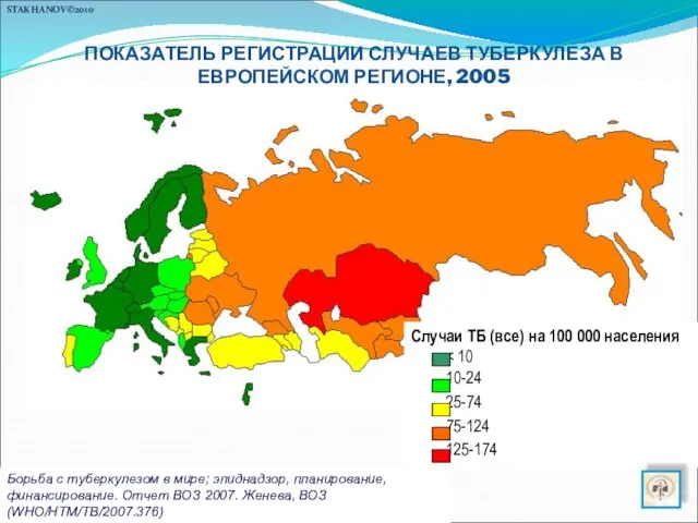 Борьба с туберкулезом в мире; эпиднадзор, планирование, финансирование. Отчет ВОЗ 2007. Женева,