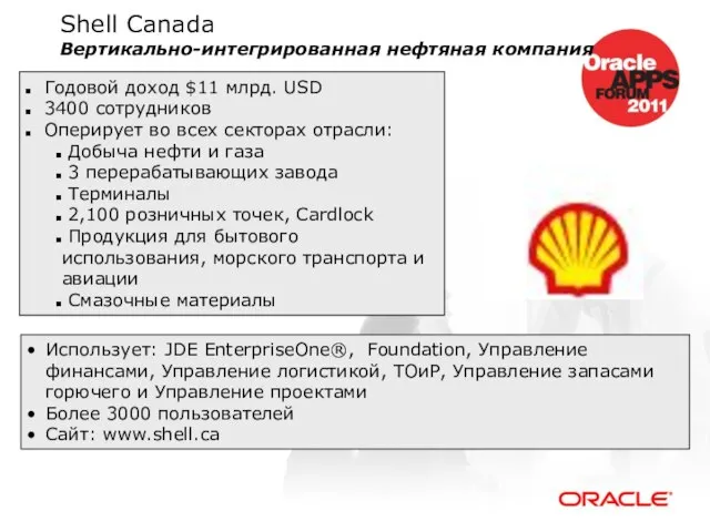 Годовой доход $11 млрд. USD 3400 сотрудников Оперирует во всех секторах отрасли: