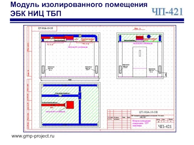 www.gmp-project.ru Модуль изолированного помещения ЭБК НИЦ ТБП