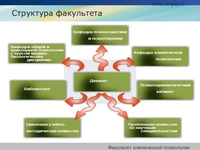 www.clinpsy.ru Факультет клинической психологии СПбГПМА Структура факультета