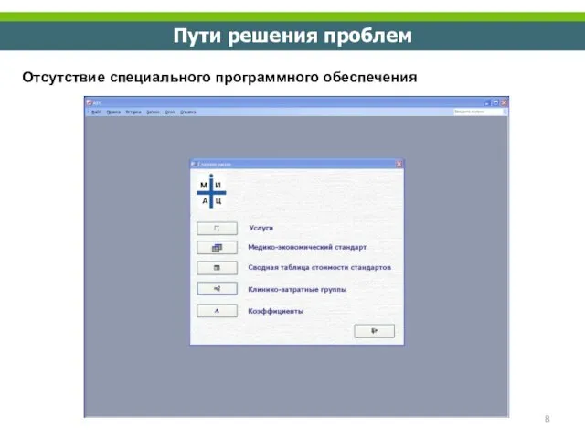 Пути решения проблем Отсутствие специального программного обеспечения