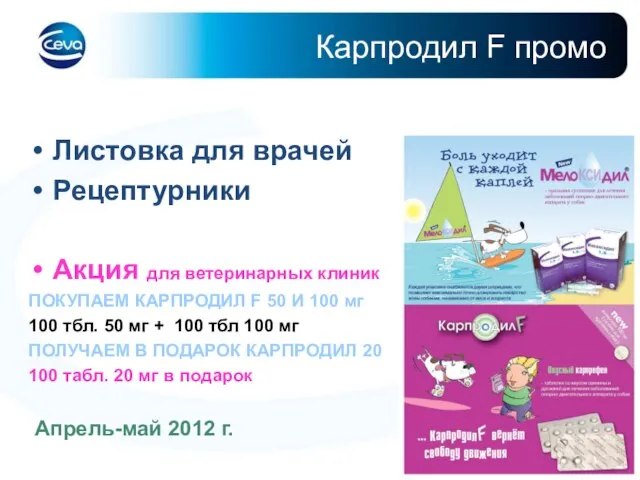 Карпродил F промо Листовка для врачей Рецептурники Акция для ветеринарных клиник ПОКУПАЕМ