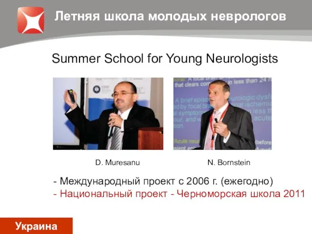 Summer School for Young Neurologists Летняя школа молодых неврологов - Международный проект