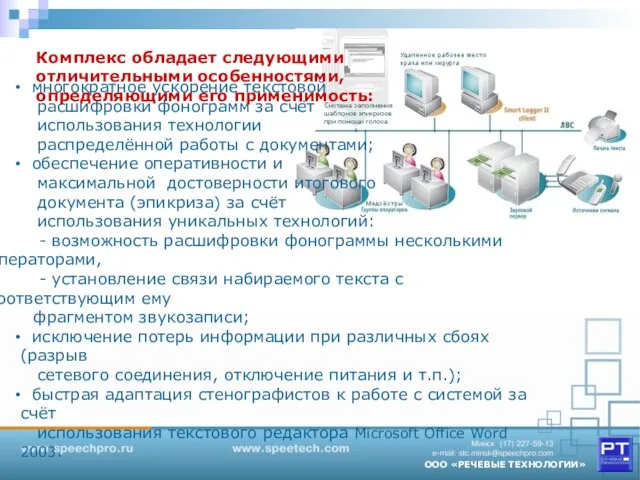 многократное ускорение текстовой расшифровки фонограмм за счёт использования технологии распределённой работы с