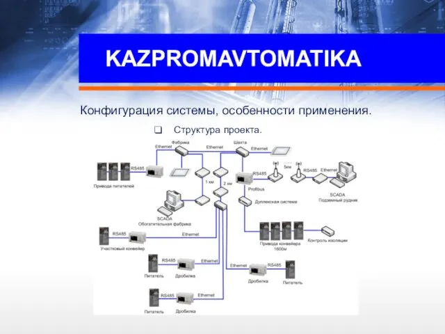 KAZPROMAVTOMATIKA Структура проекта. Конфигурация системы, особенности применения.