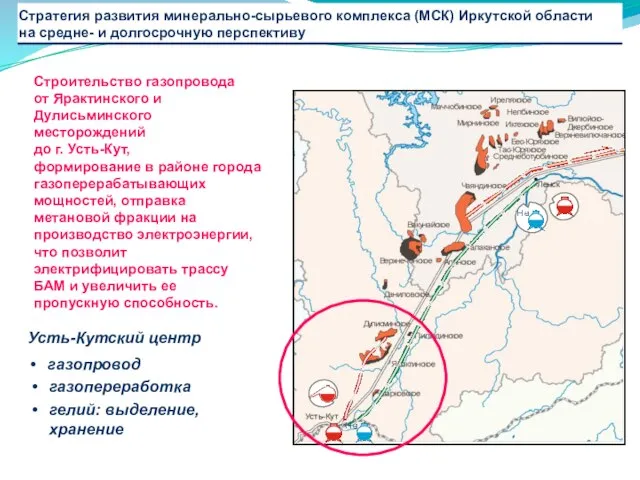 Усть-Кутский центр газопровод газопереработка гелий: выделение, хранение Строительство газопровода от Ярактинского и