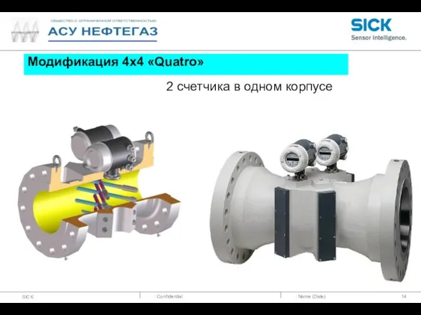 : Name (Date) 2 счетчика в одном корпусе Модификация 4х4 «Quatro»