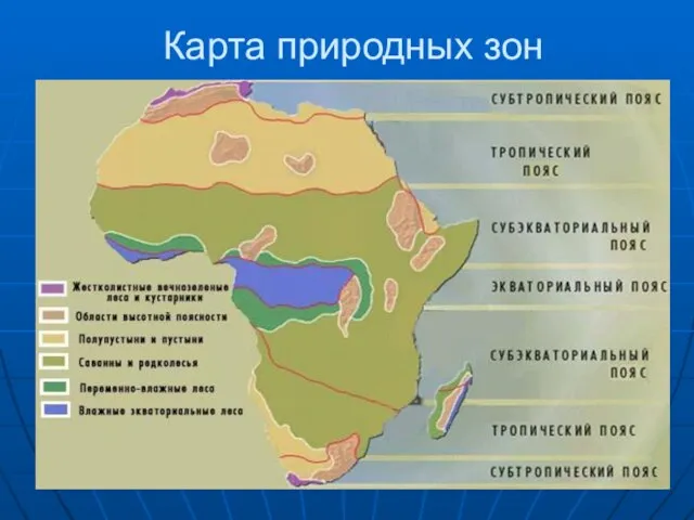 Карта природных зон