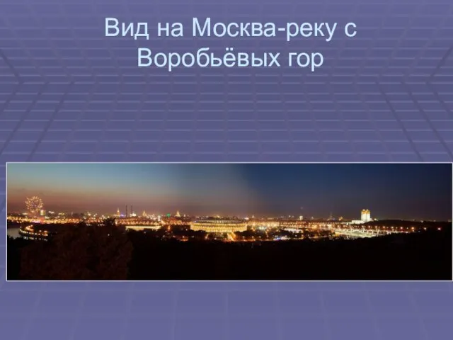 Вид на Москва-реку с Воробьёвых гор