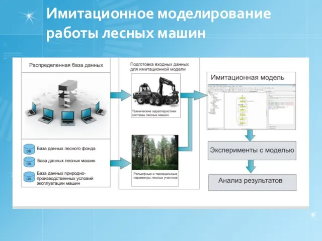 Имитационное моделирование работы лесных машин