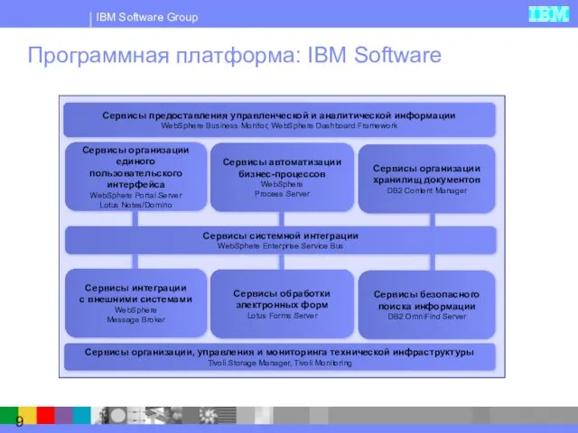 Программная платформа: IBM Software