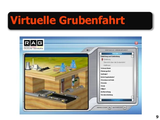 Virtuelle Grubenfahrt