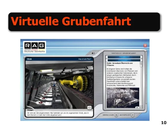 Virtuelle Grubenfahrt