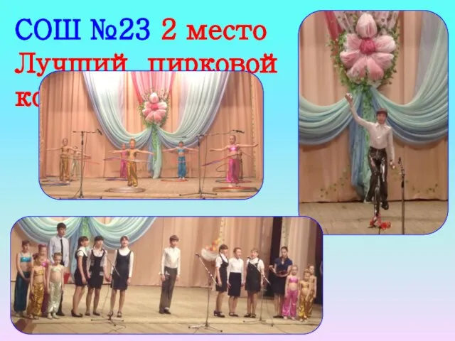 СОШ №23 2 место Лучший цирковой коллектив