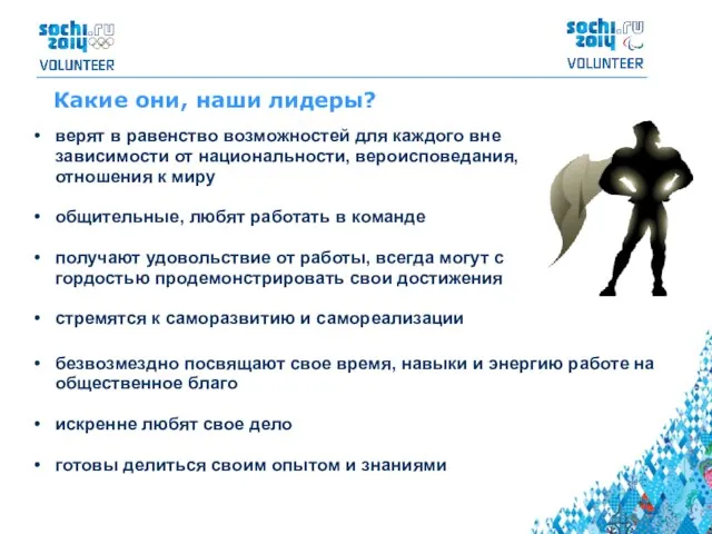 Какие они, наши лидеры? верят в равенство возможностей для каждого вне зависимости