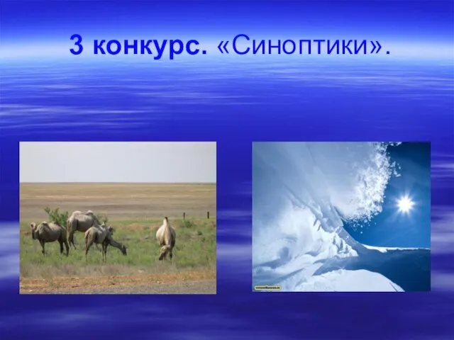 3 конкурс. «Синоптики».