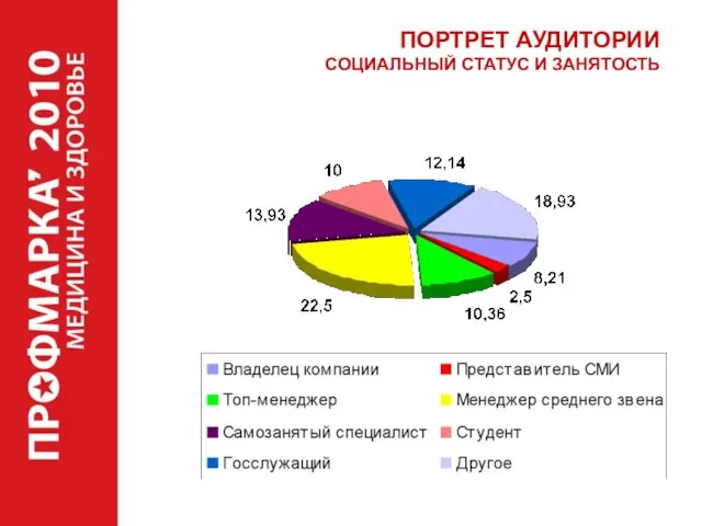 ПОРТРЕТ АУДИТОРИИ СОЦИАЛЬНЫЙ СТАТУС И ЗАНЯТОСТЬ