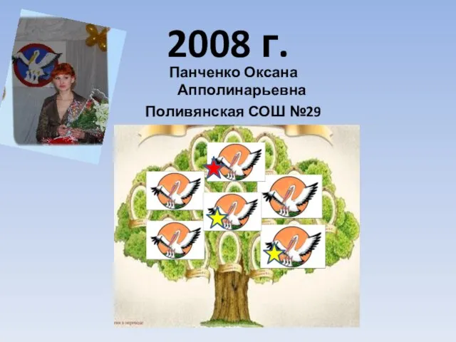 2008 г. Панченко Оксана Апполинарьевна Поливянская СОШ №29