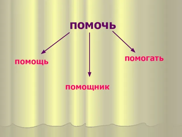 помочь помощь помощник помогать