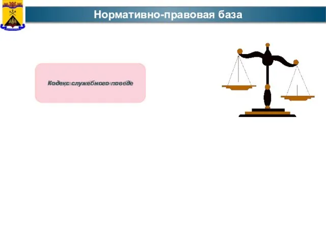 Нормативно-правовая база Указ Президента РФ от 12 Этический Кодекс государ Федеральный закон