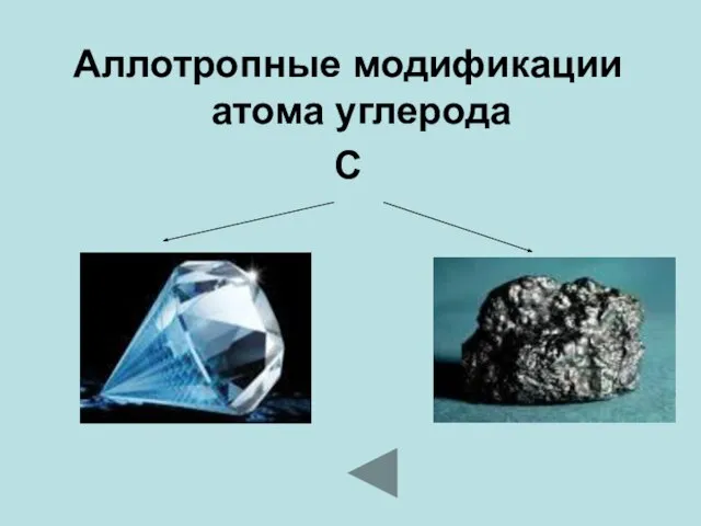 Аллотропные модификации атома углерода С