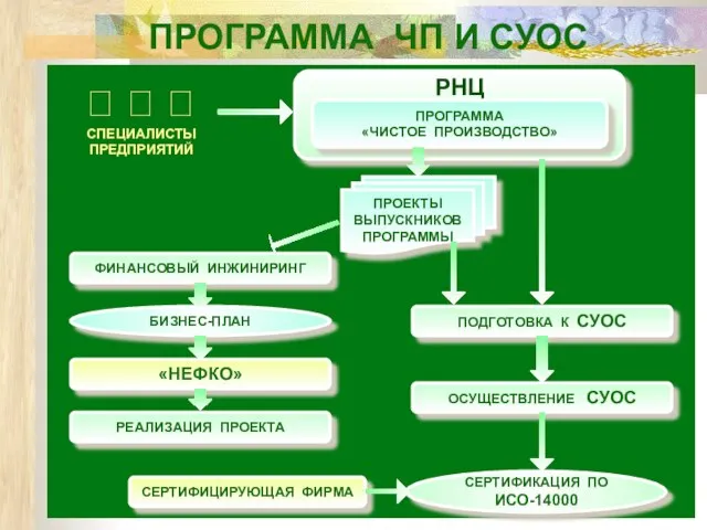 ПРОГРАММА ЧП И СУОС    СПЕЦИАЛИСТЫ ПРЕДПРИЯТИЙ РНЦ ПРОГРАММА «ЧИСТОЕ